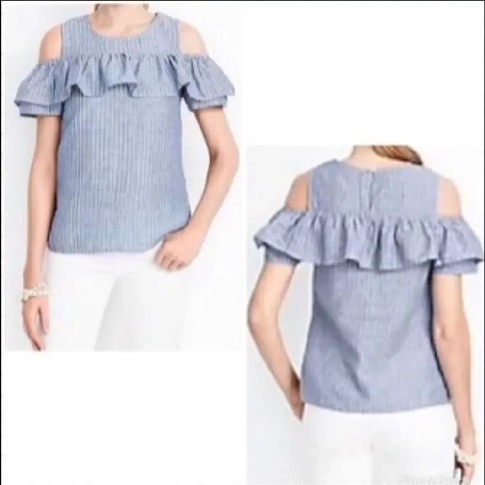 ✨2xHP✨J.Crew Cold Should White Tank✨